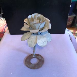 Handmade metal rose
